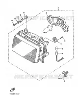 PHARE  pour Yamaha FZ750 de 1986