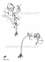 COMMODO / LEVIER pour Yamaha FZ750 de 1986
