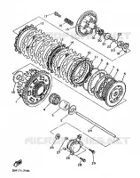 EMBRAYAGE DE DEMARREUR pour Yamaha FZ750 de 1987