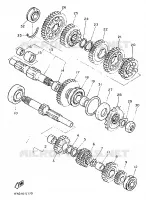 TRANSMISSION pour Yamaha FZ750 de 1987