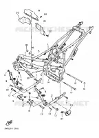 CADRE pour Yamaha FZ750 de 1987