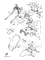 GARDE BOUE pour Yamaha FZ750 de 1987