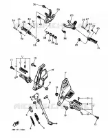 SUPPORT / REPOSE PIEDS pour Yamaha FZ750 de 1987
