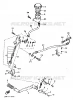 MAITRE CYLINDRE DE FREIN ARRIERE pour Yamaha FZ750 de 1987