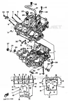 CARTER MOTEUR pour Yamaha FZ750 de 1988