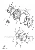 CARTER   MOTEUR 1 pour Yamaha FZ750 de 1988