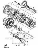 EMBRAYAGE DE DEMARREUR pour Yamaha FZ750 de 1988