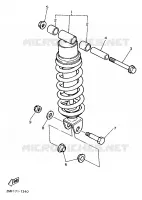 AMORTISSEUR ARRIERE pour Yamaha FZ750 de 1988