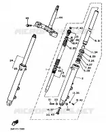 FOURCHE pour Yamaha FZ750 de 1988