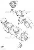 VILEBREQUIN / PISTON pour Yamaha FZ750 de 1988