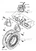 ETRIER DE FREIN AVANT pour Yamaha FZ750 de 1988