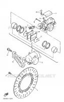 ETRIER DE FREIN ARRIERE pour Yamaha FZ750 de 1988