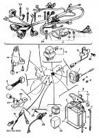 PARTIE ELECTRIQUE 2 pour Yamaha FZ750 de 1988