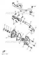 POMPE A EAU pour Yamaha FZ750 de 1988