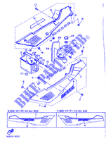 COUVERCLE LATERAL pour Yamaha FZ750 de 1989