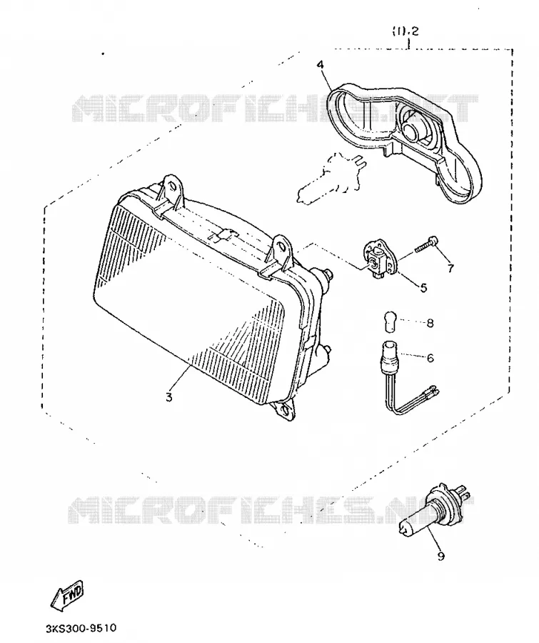 ALTERNATIVE PHARE Yamaha MOTO 750 1990 FZ  FZ750