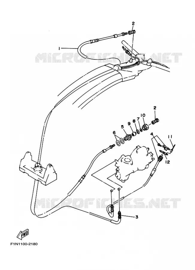 CABLE DE COMMANDE Yamaha WAVERUNNER 700 2003 JET  JET FOR SJ700AY