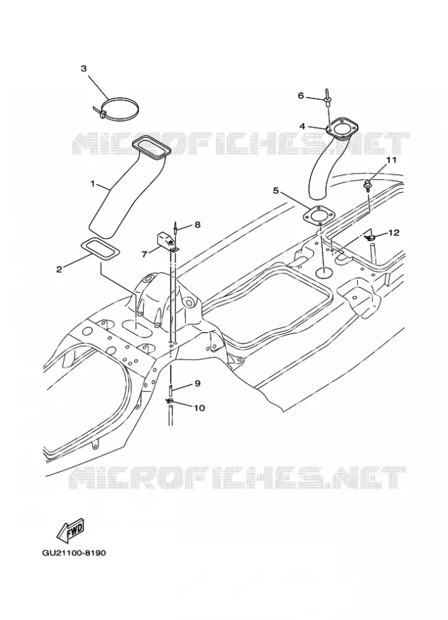 VENTILATION Yamaha WAVERUNNER 700 2001 JET  JET FOR XL700