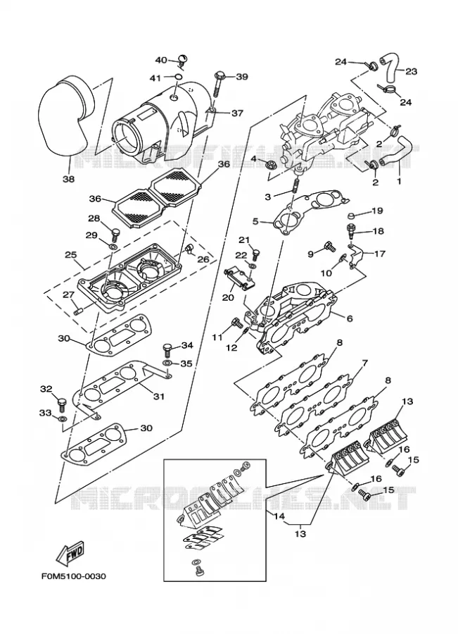ADMISSION Yamaha WAVERUNNER 700 2000 JET  JET FOR XL700