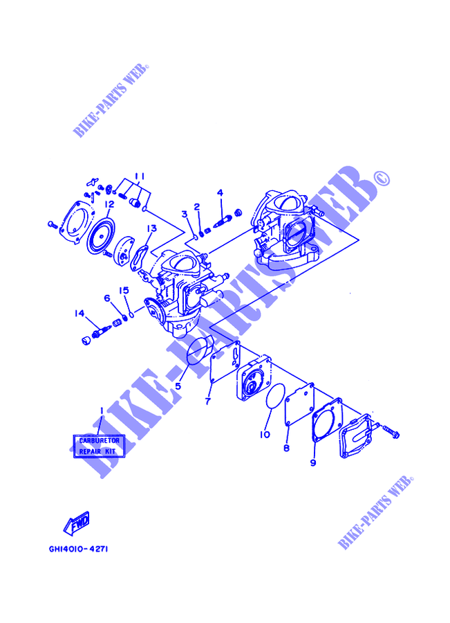 KIT DE REPARATION 2 pour Yamaha SJ700AV de 1997