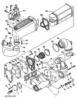 ECHAPPEMENT 1 pour Yamaha WB650 de 1994