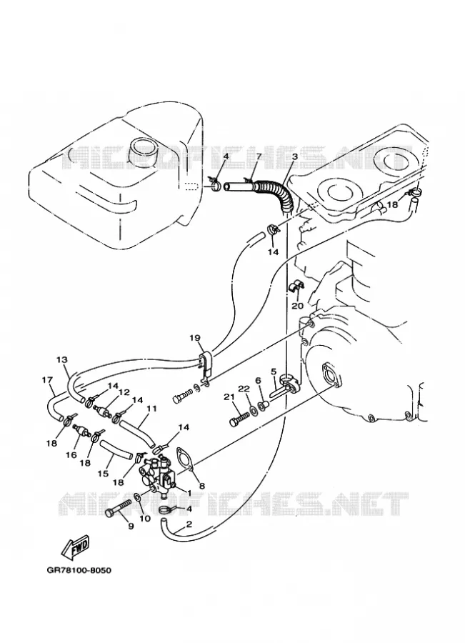 POMPE A HUILE Yamaha WAVERUNNER 700 1999 JET  WB700AX