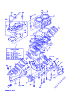 CYLINDRE / CARTER MOTEUR pour Yamaha WRA650T  de 1996