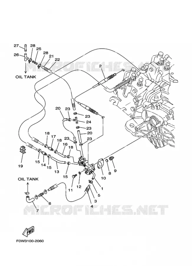 POMPE A HUILE Yamaha WAVERUNNER 700 2003 JET  JET FOR F1F