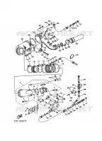 ECHAPPEMENT 1 pour Yamaha MJ800GP de 1998