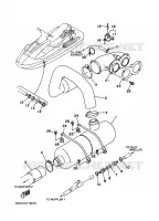 ECHAPPEMENT 2 pour Yamaha RA760U de 1996