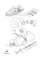 ECHAPPEMENT 2 pour Yamaha WB800Y de 2000