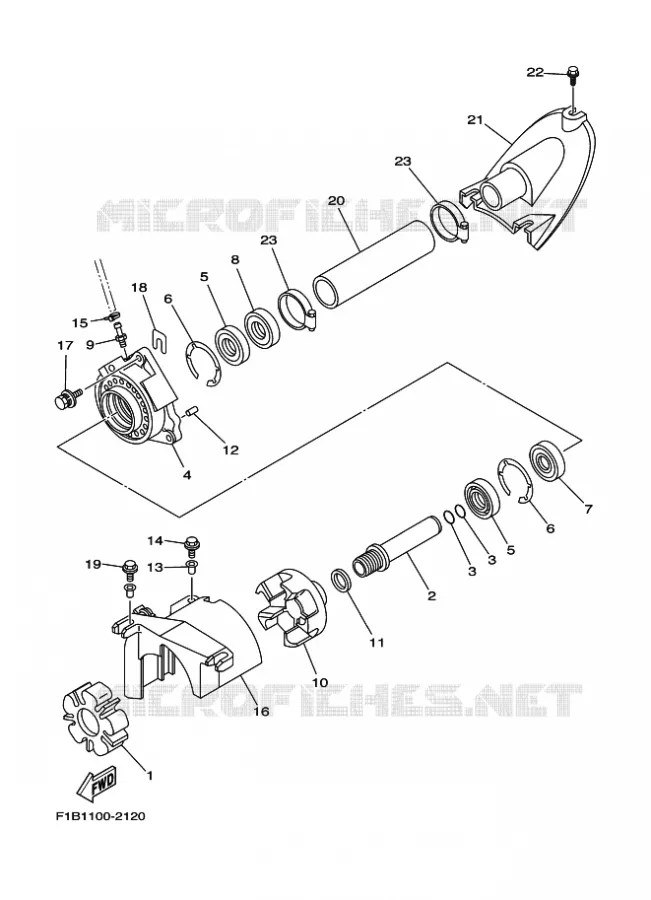 JET UNIT 2 Yamaha WAVERUNNER 1000 2004 FZ  ENG FOR FZ1000A