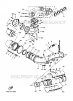 ECHAPPEMENT 1 pour Yamaha FX1000-A  de 2002