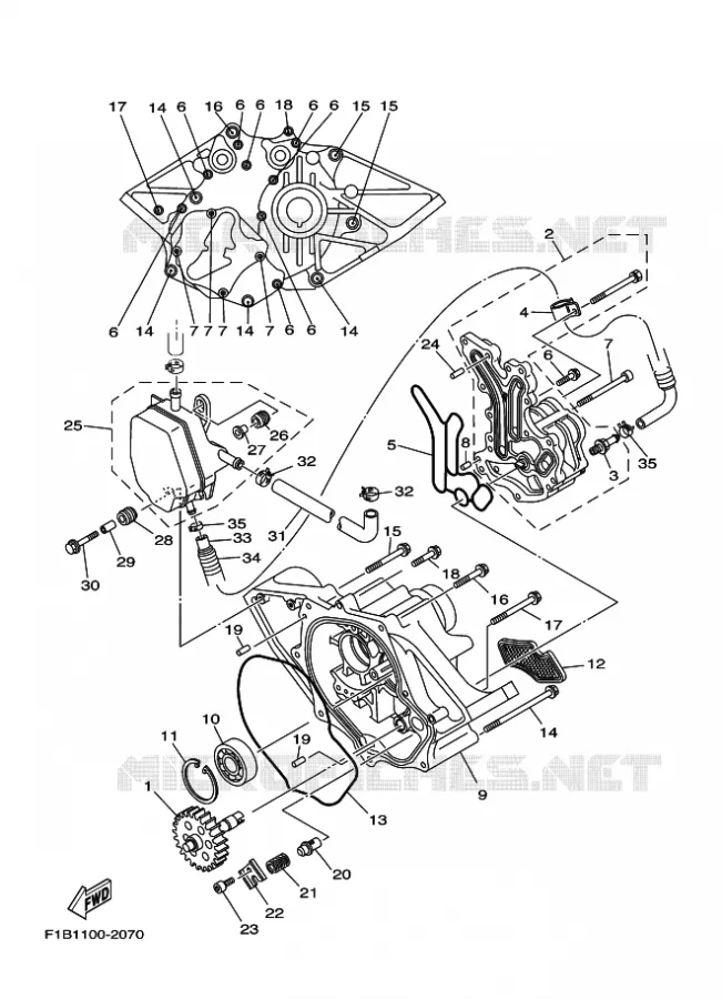 POMPE A HUILE Yamaha WAVERUNNER 1000 2002 JET  FX1000-A FX140
