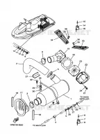 ECHAPPEMENT 2 pour Yamaha GP1200W de 1998