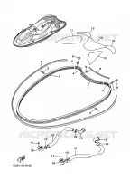 GUNWALE & MAT pour Yamaha SV1200Y de 2002