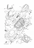 ENGINE HATCH 2 pour Yamaha FB1800-M de 2013
