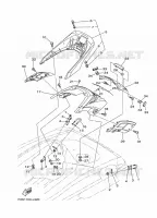 SELLE / SERRURE 2 pour Yamaha FB1800A-L de 2012