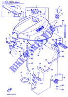 RESERVOIR A ESSENCE pour Yamaha FZR1000 de 1989