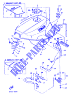 RESERVOIR D'HUILE pour Yamaha FZR1000 de 1990