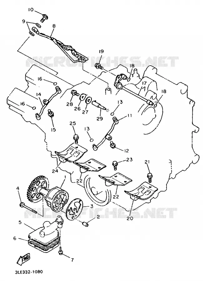POMPE A HUILE Yamaha MOTO 1000 1995 FZR  FZR1000