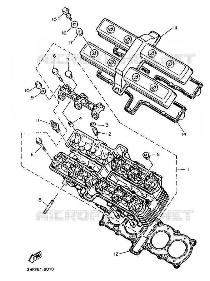 CYLINDRE Yamaha MOTO 600 1992 FZR  FZR600