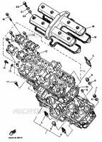 CULASSE pour Yamaha FZR750R de 1989