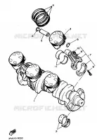 VILEBREQUIN / PISTON pour Yamaha FZR750R de 1989