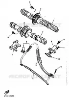ARBRE A CAMES / CHAINE DE DISTRIBUTION pour Yamaha FZR750R de 1989