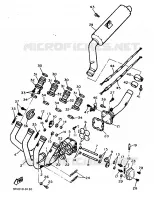 ECHAPPEMENT pour Yamaha FZR750R de 1989