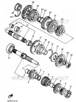 TRANSMISSION pour Yamaha FZR750R de 1989