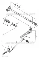 AXE DE SELECTEUR / PEDALE pour Yamaha FZR750R de 1989