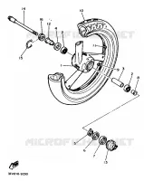 ROUE AVANT pour Yamaha FZR750R de 1989