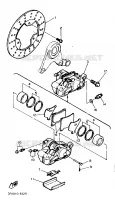 ETRIER DE FREIN ARRIERE pour Yamaha FZR750R de 1989